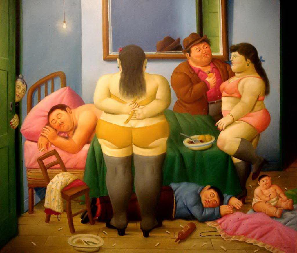 Marta Fernando Botero Oil Paintings